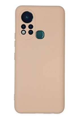 CepteToptan İnfinix Hot 11s Kılıf Nano içi Kadife Silikon - Pudra - NEO5982-8359