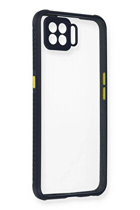 CepteToptan Oppo Reno 4 Lite Kılıf Miami Şeffaf Silikon - Lacivert - DROPX7211-9513