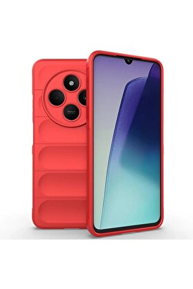 CepteToptan Xiaomi Redmi 14C Kılıf Optimum Silikon - Kırmızı - DROPX2508-9102