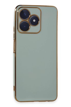 CepteToptan Realme C53 Kılıf Volet Silikon - Açık Yeşil - DROPX6591-9304