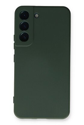 CepteToptan Samsung Galaxy S23 Kılıf Nano içi Kadife Silikon - Koyu Yeşil - DROPX4284-1391