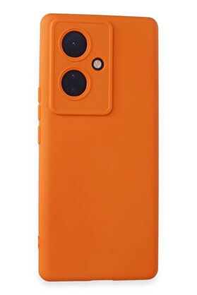 CepteToptan Vivo V29 Lite Kılıf Nano içi Kadife Silikon - Turuncu - DROPX3939-5324