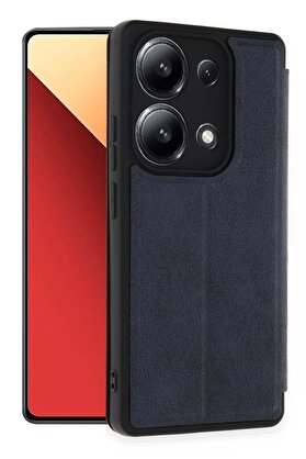CepteToptan Xiaomi Redmi Note 13 4G Kılıf Flip Cover - Lacivert - DROPX1145-7986