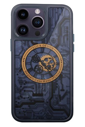 CepteToptan iPhone 14 Pro Kılıf Magic Magneticsafe Silikon - Siyah - DROPX8488-8745