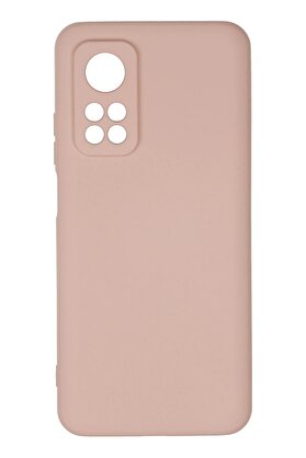 CepteToptan Xiaomi Mi 10T Kılıf Nano içi Kadife Silikon - Pudra - DROPX6411-1560