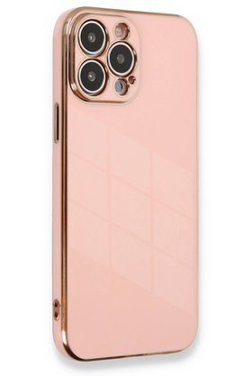CepteToptan iPhone 13 Pro Max Kılıf Volet Silikon - Pembe - DROPX9872-2724
