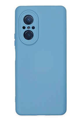 CepteToptan Huawei Nova 9 SE Kılıf Nano içi Kadife Silikon - Mavi - DROPX5145-5596