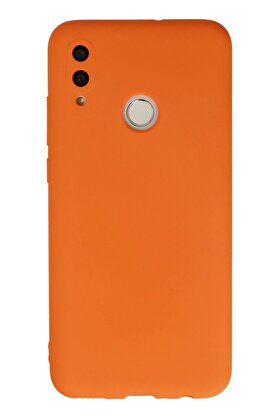CepteToptan Huawei P Smart 2019 Kılıf Nano içi Kadife Silikon - Turuncu - DROPX2849-9245
