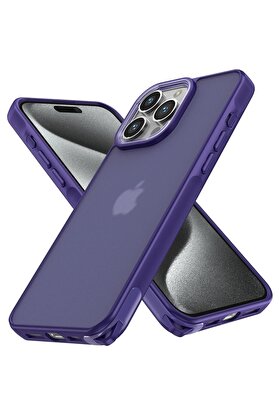 CepteToptan iPhone 13 Pro Max Kılıf Elegant Kapak - Derin Mor - DROPX3242-9885