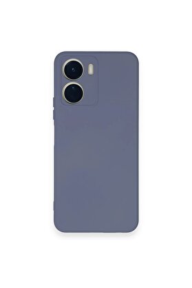 CepteToptan Vivo Y16 Kılıf Nano içi Kadife Silikon - Gri - DROPX2661-1268