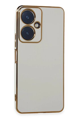 CepteToptan Vivo Y27 Kılıf Volet Silikon - Beyaz - DROPX7351-6452