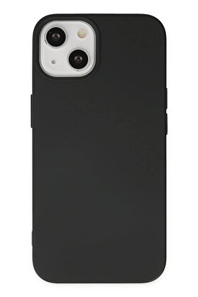 CepteToptan iPhone 14 Kılıf Nano içi Kadife Silikon - Siyah - DROPX1584-1883