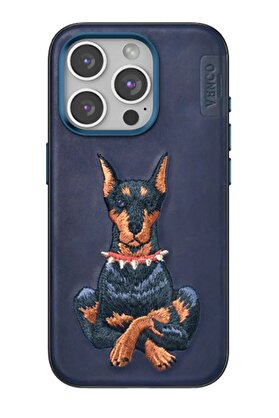 CepteToptan iPhone 15 Pro Perma Desenli Kapak - Lacivert - DROPX8299-4142
