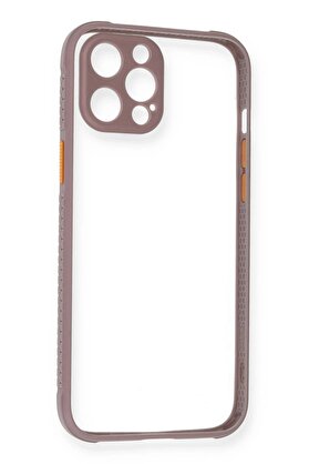 CepteToptan iPhone 12 Kılıf Miami Şeffaf Silikon - Açık Mor - DROPX3857-5728
