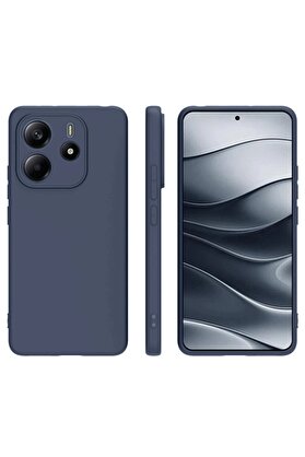 CepteToptan Xiaomi Redmi Note 14 4G Kılıf First Silikon - Lacivert - DROPX1422-6052