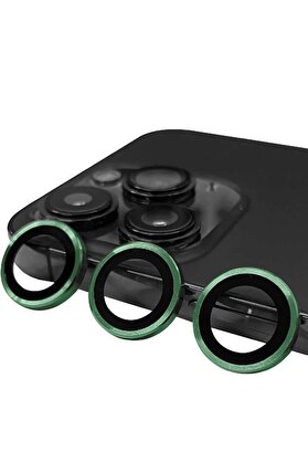 CepteToptan iPhone 13 Pro Raze Metal Kamera Lens - Yeşil - DROPX9127-8412