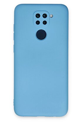 CepteToptan Xiaomi Redmi Note 9 Kılıf Nano içi Kadife Silikon - Mavi - DROPX4726-6161