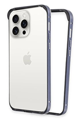 CepteToptan iPhone 14 Pro Max Land Bumper Koruma Kapak - Lacivert - DROPX7376-7359