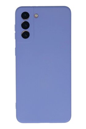 CepteToptan Samsung Galaxy S21 Plus Kılıf Nano içi Kadife Silikon - Lila - DROPX2531-1775