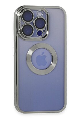 CepteToptan iPhone 15 Pro Max Kılıf Slot Silikon - Gümüş - DROPX3126-5172
