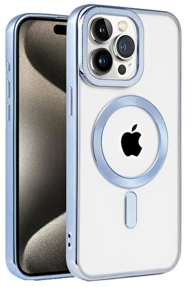 CepteToptan iPhone 14 Pro Max Kılıf Kronos Magsafe Kapak - Sierra Blue - DROPX5961-2745