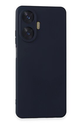 CepteToptan Realme C55 Kılıf Nano içi Kadife Silikon - Lacivert - DROPX6676-1672