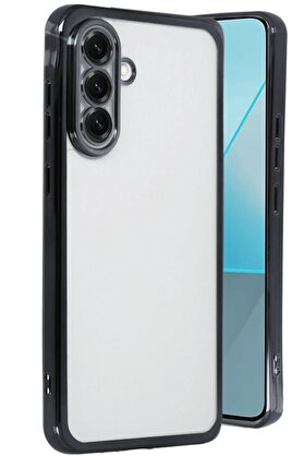 CepteToptan Samsung Galaxy A56 Kılıf Lensli Silikon - Siyah - DROPX1355-9956