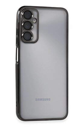 CepteToptan Samsung Galaxy A05S Kılıf Lensli Silikon - Siyah - DROPX5154-4342