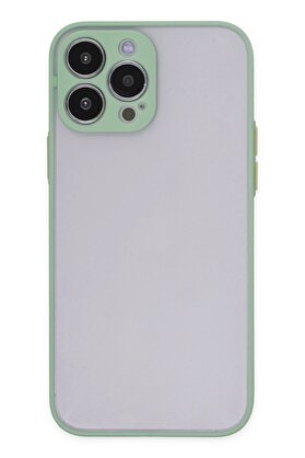 CepteToptan iPhone 15 Pro Kılıf Montreal Silikon Kapak - Açık Yeşil - DROPX7232-8469