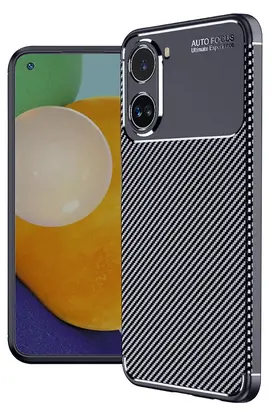 CepteToptan Xiaomi Poco X7 Pro Kılıf Auto Focus Karbon Kapak - Lacivert - DROPX1339-4524