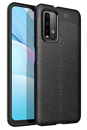CepteToptan Xiaomi Redmi 9T Kılıf Auto Focus Kapak - Siyah - DROPX4496-1371