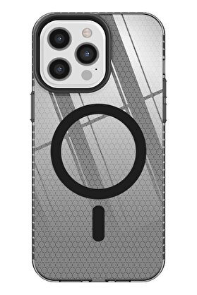 CepteToptan iPhone 12 Pro Max Kılıf Beta Magneticsafe Silikon - Siyah - DROPX7057-2330