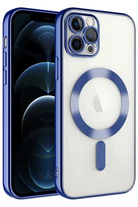 CepteToptan iPhone 14 Pro Max Kılıf Kross Magneticsafe Kapak - Lacivert - BRH021115-7822
