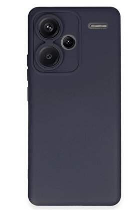 CepteToptan Xiaomi Redmi Note 13 Pro Plus Kılıf Nano içi Kadife Silikon - Lacivert - DROPX4676-6664