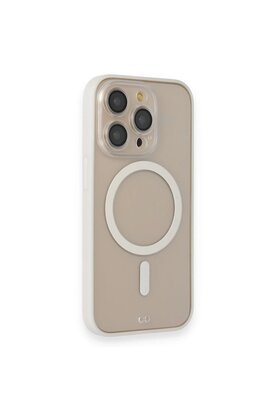 CepteToptan iPhone 14 Pro Kılıf Grand Magneticsafe Kapak - Beyaz - DROPX9886-2050