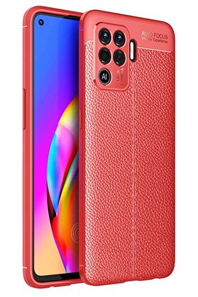 CepteToptan Oppo Reno 5 Lite Kılıf Auto Focus Kapak - Kırmızı - DROPX9953-4016