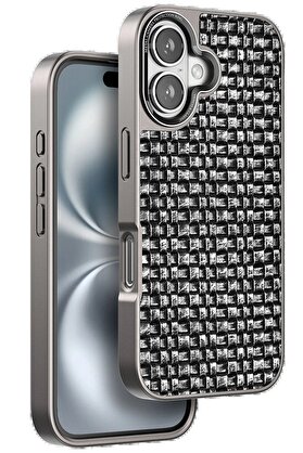 CepteToptan iPhone 16 Brand Kapak - Gümüş - DROPX2881-9631