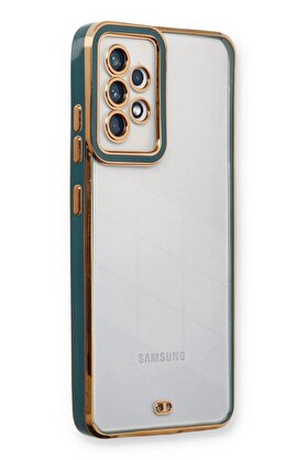 CepteToptan Samsung Galaxy A33 5G Kılıf Liva Lens Silikon - Yeşil - DROPX9609-7445