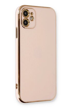 CepteToptan iPhone 11 Kılıf Volet Silikon - Pembe - DROPX9047-4102