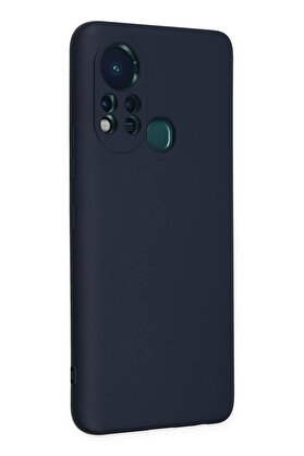 CepteToptan İnfinix Hot 11s Kılıf Nano içi Kadife Silikon - Lacivert - DROPX5192-7914