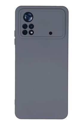 CepteToptan Xiaomi Poco X4 Pro 5G Kılıf Nano içi Kadife Silikon - Gri - DROPX2846-6808