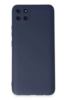 CepteToptan Realme C11 Kılıf Nano içi Kadife Silikon - Lacivert - DROPX3912-1254