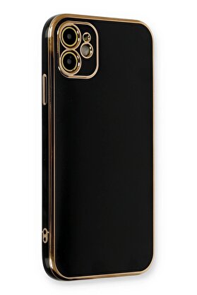 CepteToptan iPhone 11 Kılıf Volet Silikon - Siyah - DROPX9247-6785