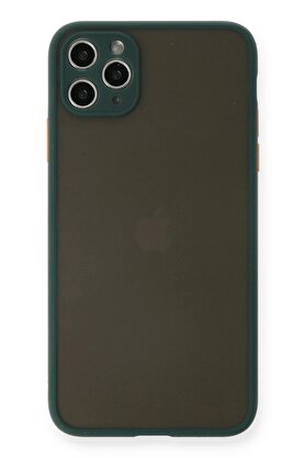 CepteToptan iPhone 11 Pro Max Kılıf Montreal Silikon Kapak - Yeşil - DROPX7690-5214