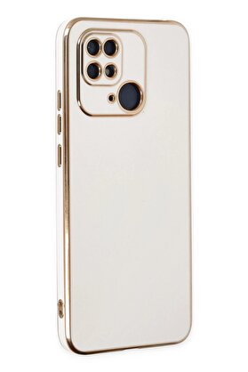 CepteToptan Xiaomi Redmi 10C Kılıf Volet Silikon - Beyaz - DROPX2634-6028