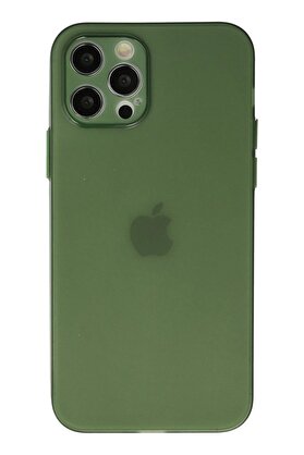 CepteToptan iPhone 12 Pro Kılıf Silikon - Yeşil - DROPX2231-4186
