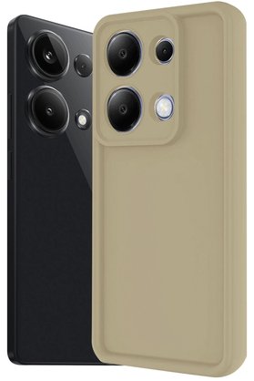 CepteToptan Xiaomi Redmi Note 13 Pro 4G Kılıf Viera Silikon - Krem - DROPX3357-2464