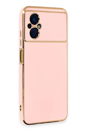 CepteToptan Xiaomi Poco M5 Kılıf Volet Silikon - Pembe - DROPX4270-3268