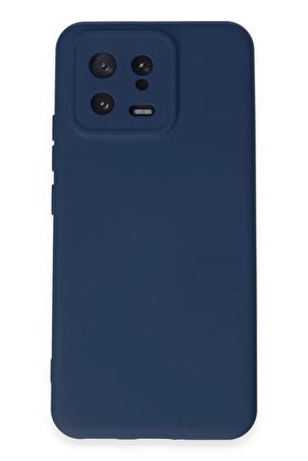CepteToptan Xiaomi Mi 13 Kılıf Nano içi Kadife Silikon - Lacivert - DROPX3454-7406