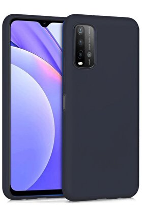 CepteToptan Xiaomi Redmi 9T Kılıf Nano içi Kadife Silikon - Siyah - DROPX6734-6679
